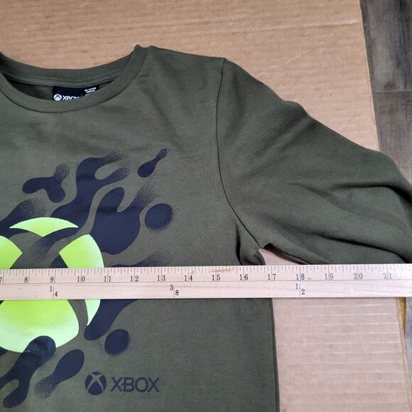 XBOX Primark Boy's SZ 10-11 Years Sweatshirt Graphic Green Gaming - Picture 6 of 8